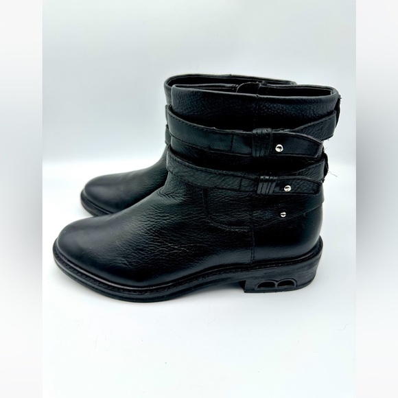 Dolce Vita Kiera Leather Moto Ankle Riding Bootie Black - Picture 5 of 12